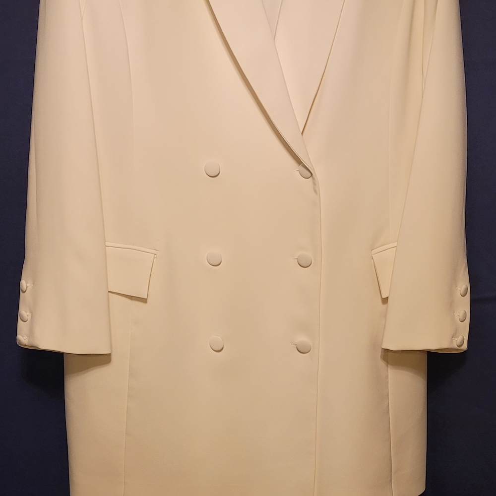 White Blazer Dress